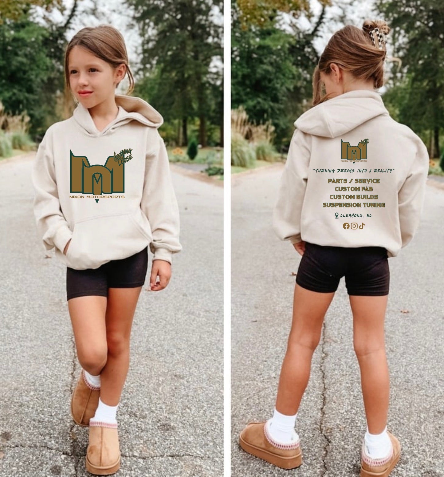 Kids golden ticket sand hoodie