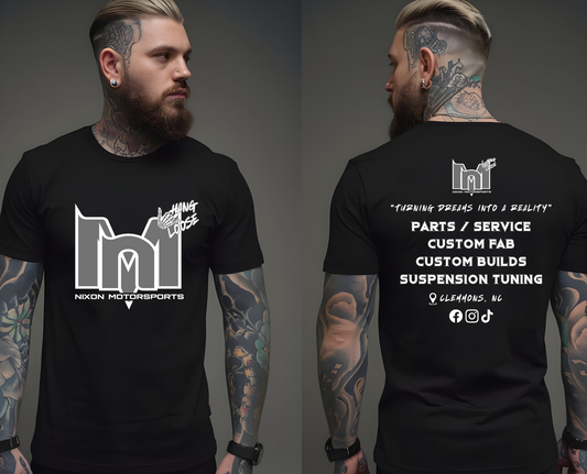 Grey and White Logo T-Shirt