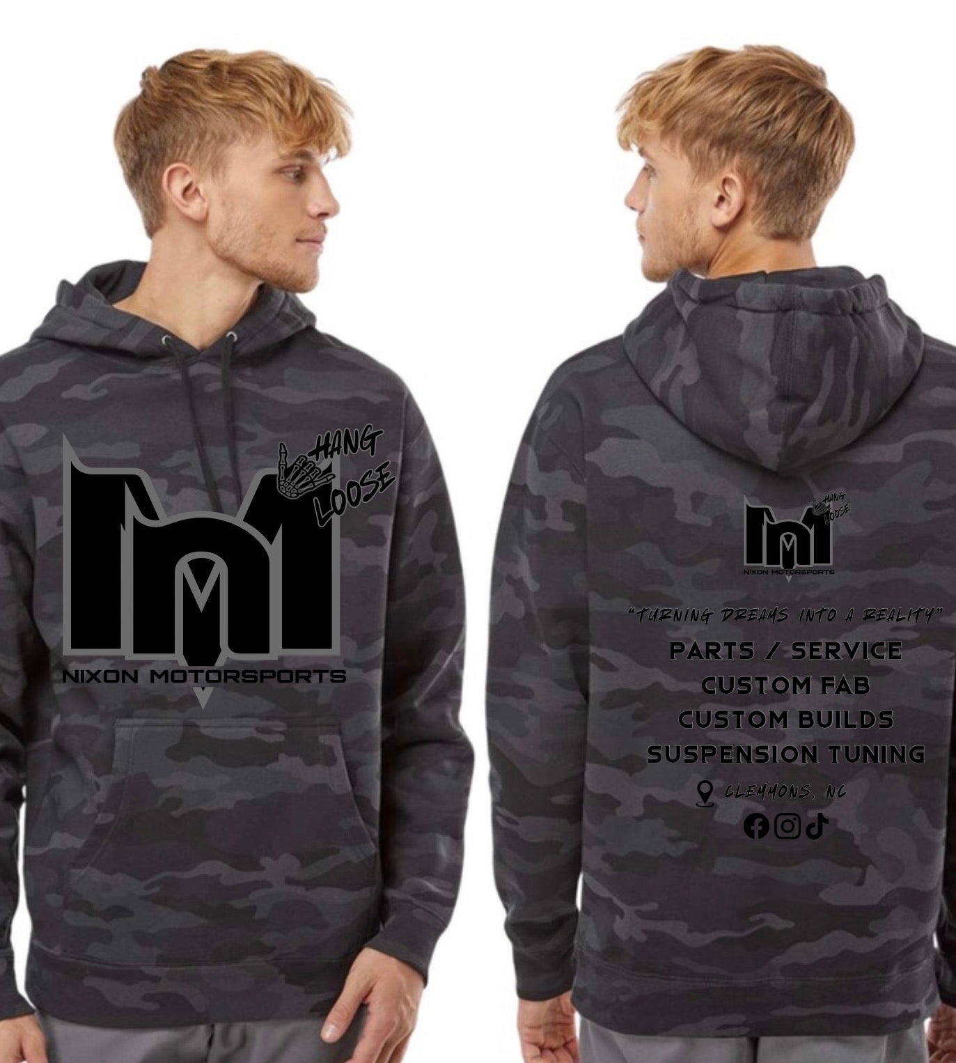 Black duck camo hoodie