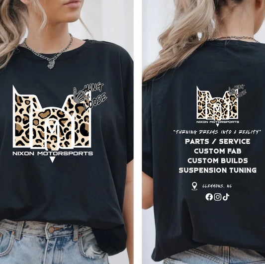 Black cheetah tshirt