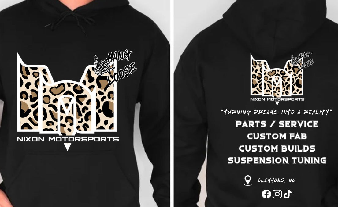Black cheetah hoodie
