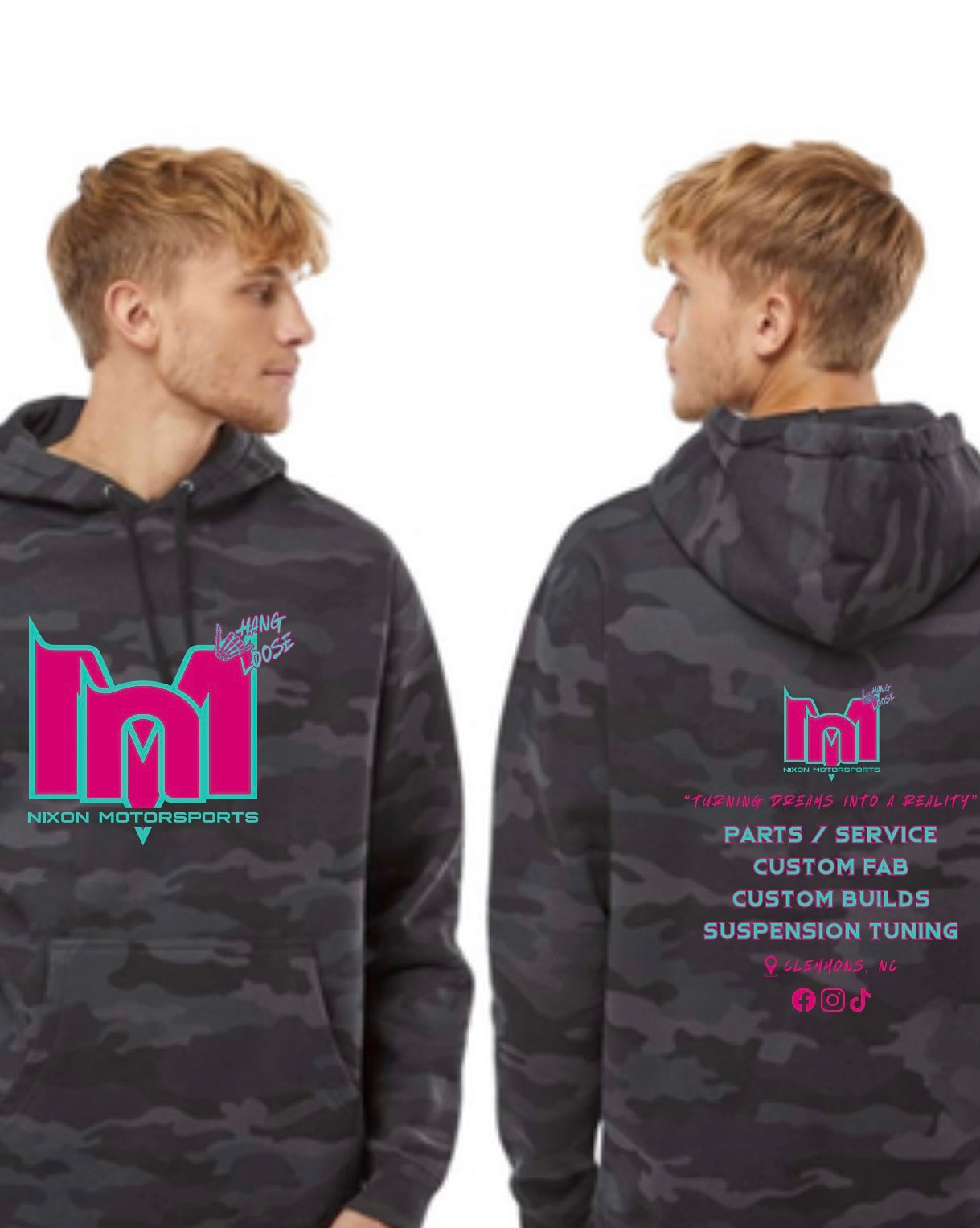 Black OG duck camo hoodie