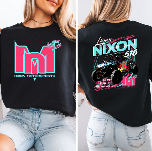 Black Racing Crewneck